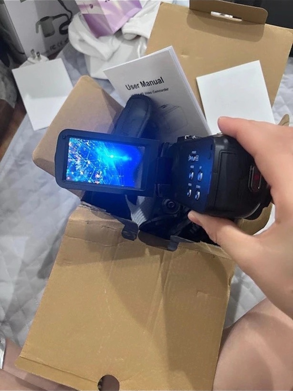Black Camcorder with Original Box